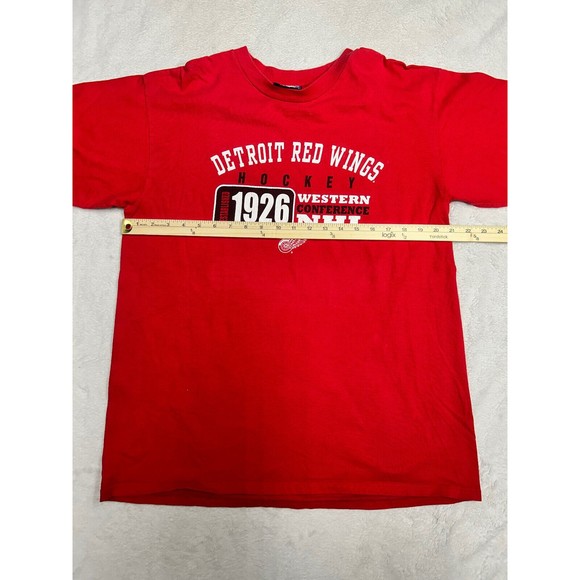 Vintage Concepts Sport Detroit Red Wings Single Stitch Red T-Shirt Size Large - Picture 4 of 7